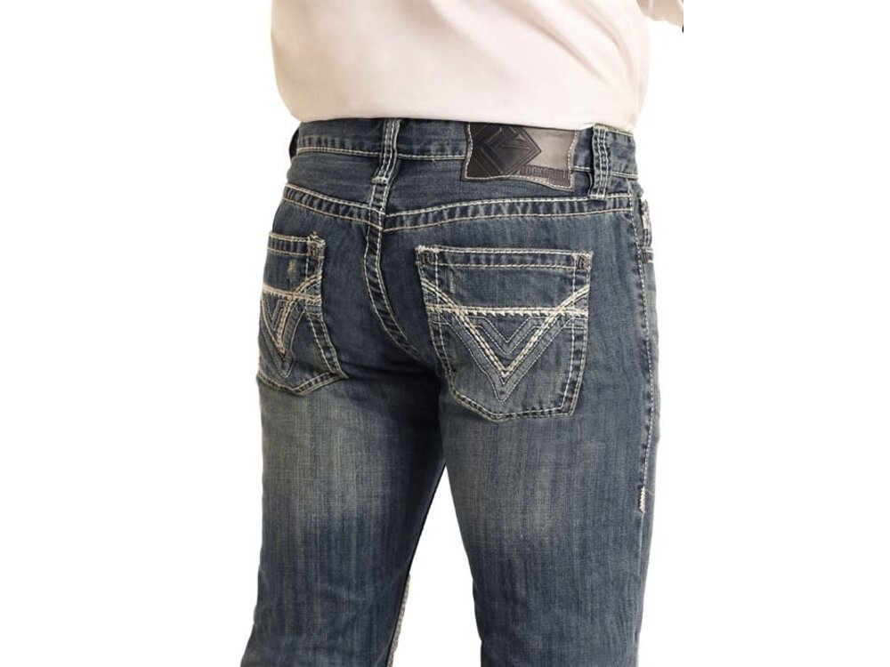 Rock and Roll Denim Regular Bootcut- Pistol Bootcut- Medium Wash (41)- Restock
