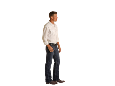 Rock and Roll Denim Pistol Straight - RRMD1PRYWS