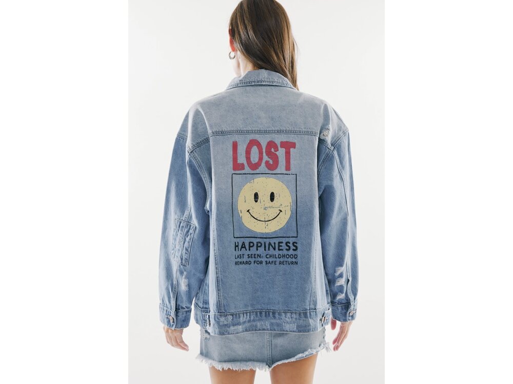 KanCan 90's Oversized Denim Jacket