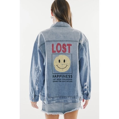 KanCan 90's Oversized Denim Jacket