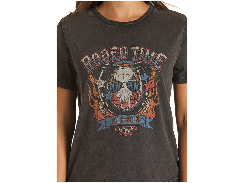 Rock and Roll Denim Distressed Dale Brisby Graphic Tee
