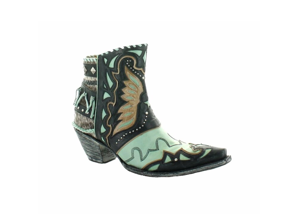 Old Gringo Eagle Flight- Black/Aqua