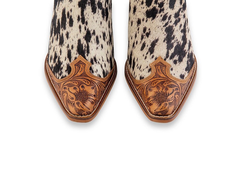 Myra Bags Heely Hand-tooled Mules
