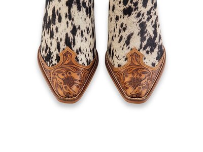 Myra Bags Heely Hand-tooled Mules