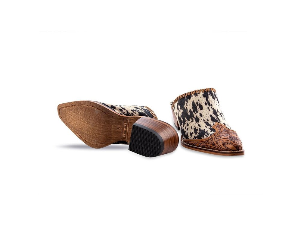 Myra Bags Heely Hand-tooled Mules