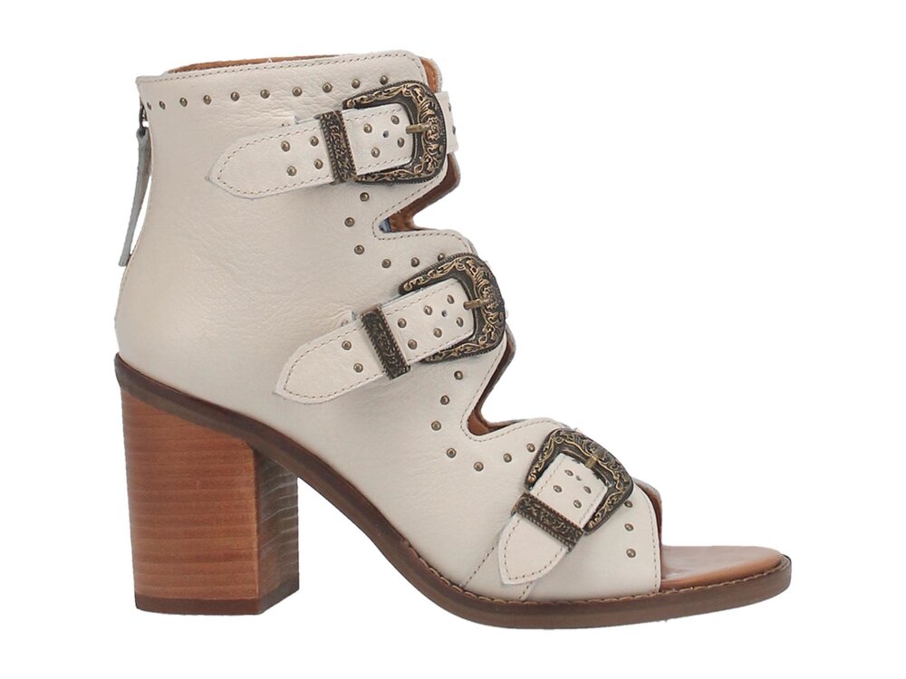 Dingo Ziggy Western Sandal - White