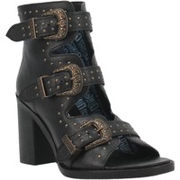 Ziggy Western Sandal - Black