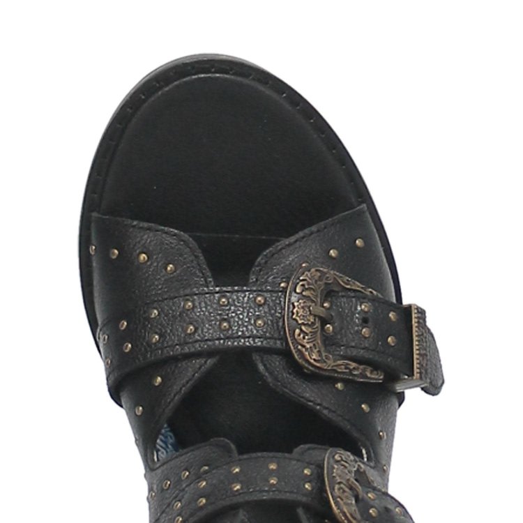 Dingo Ziggy Western Sandal - Black