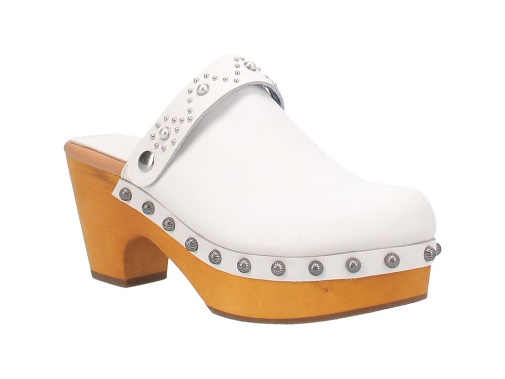 Dingo Deadwood Clog - White