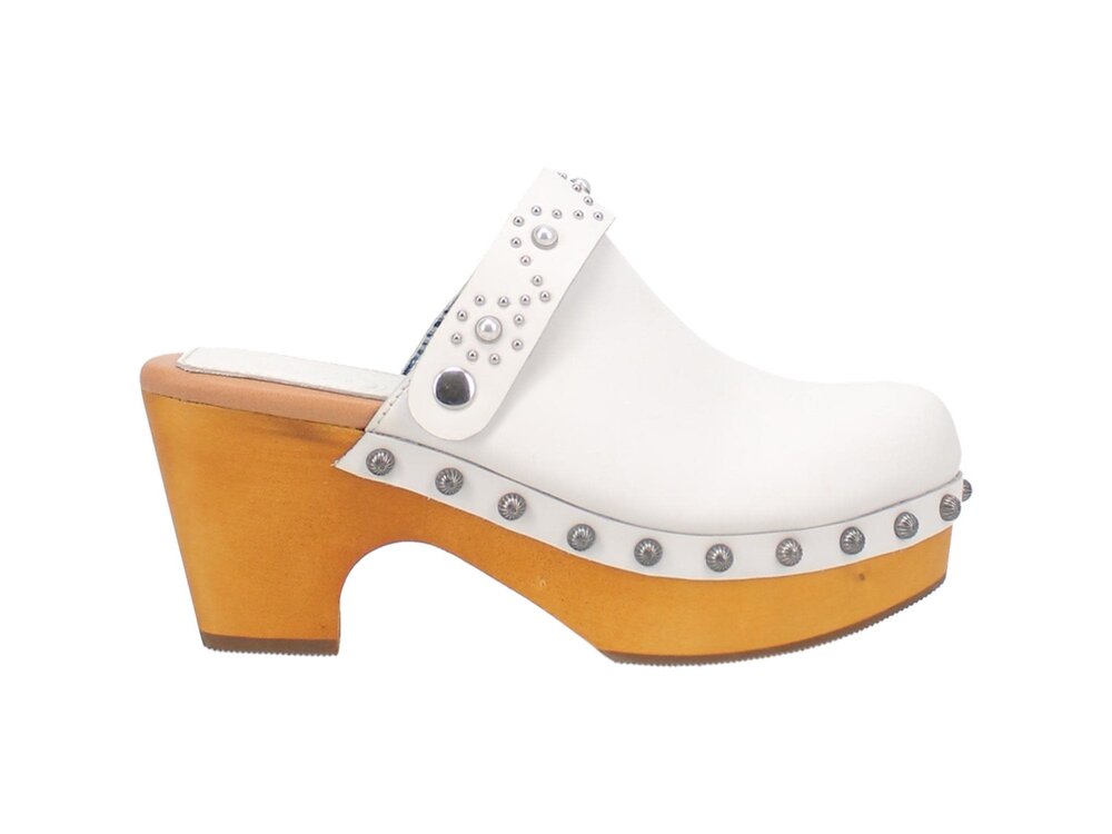 Dingo Deadwood Clog - White