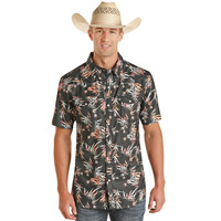 TekWestern Tropical ShortSleeve PearlSnap