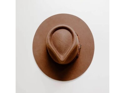 American Hat Makers Aspen - Wide Brim Felt Fedora