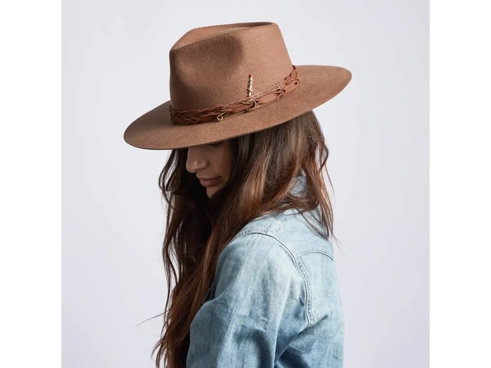 American Hat Makers Aspen - Wide Brim Felt Fedora