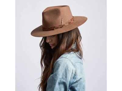 American Hat Makers Aspen - Wide Brim Felt Fedora