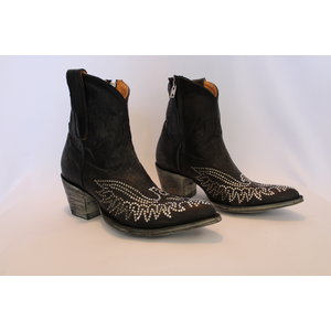 Old Gringo Eagle Crystal Bootie - Vesuvio Black