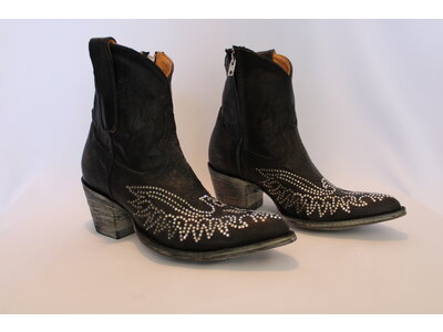 Old Gringo Eagle Crystal Bootie - Vesuvio Black