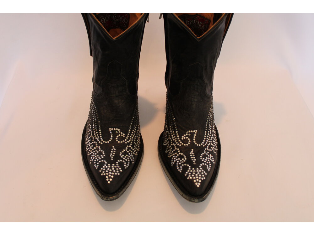 Old Gringo Eagle Crystal Bootie - Vesuvio Black
