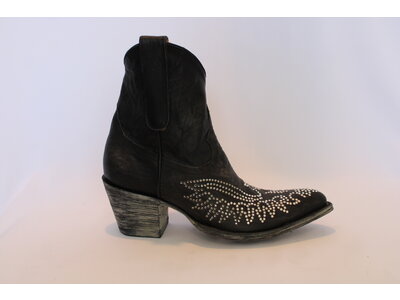 Old Gringo Eagle Crystal Bootie - Black
