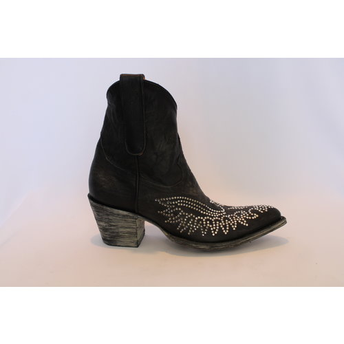 Old Gringo Eagle Crystal Bootie - Black