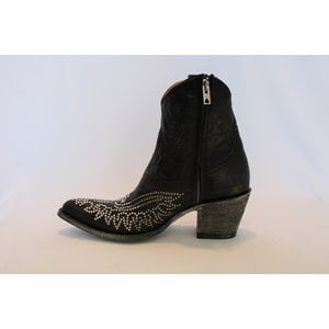 Old Gringo Eagle Crystal Bootie - Vesuvio Black