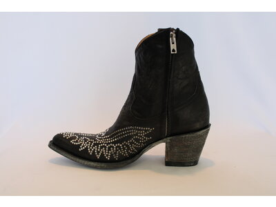 Old Gringo Eagle Crystal Bootie - Vesuvio Black