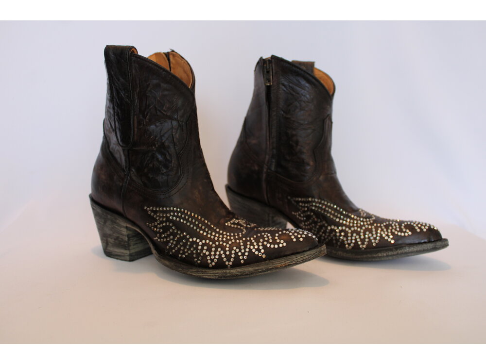 Old Gringo Eagle Crystal Bootie - Novularis  Brown
