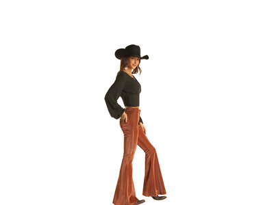 Rock and Roll Denim Burnt Orange Corduroy Bell