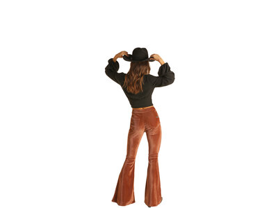Rock and Roll Denim Burnt Orange Corduroy Bell
