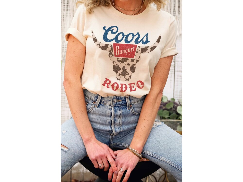 Coors Rodeo Unisex Tee in Cream