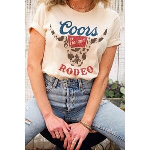 Coors Rodeo Unisex Tee in Cream