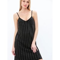 Suede Rhinestone Dress