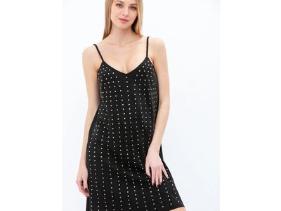 Vocal Suede Rhinestone Dress