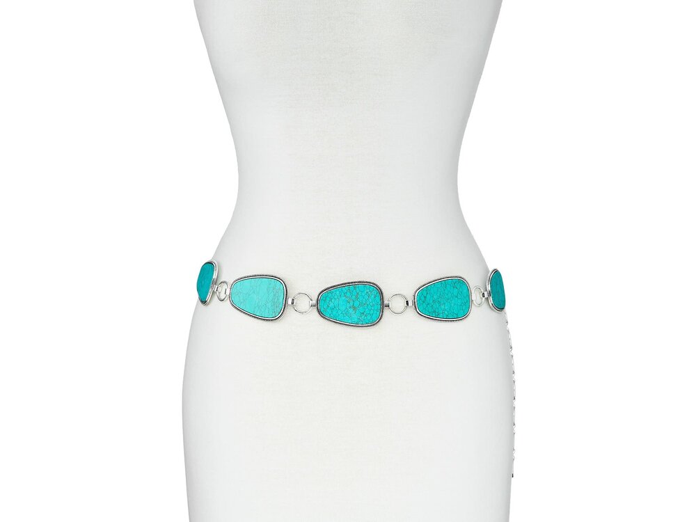 Natural Stone Concho Belt