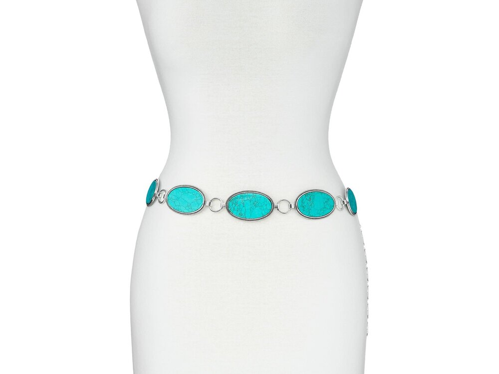 Oval Turquoise Concho Belt