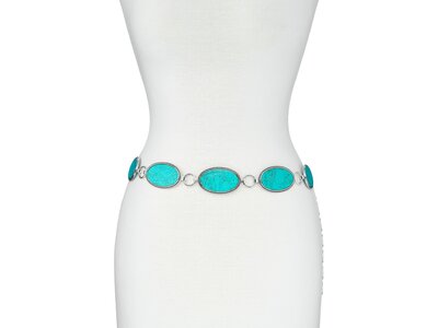 Oval Turquoise Concho Belt