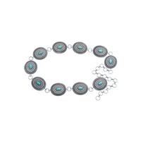 Classic Western Concho with Turq Stone