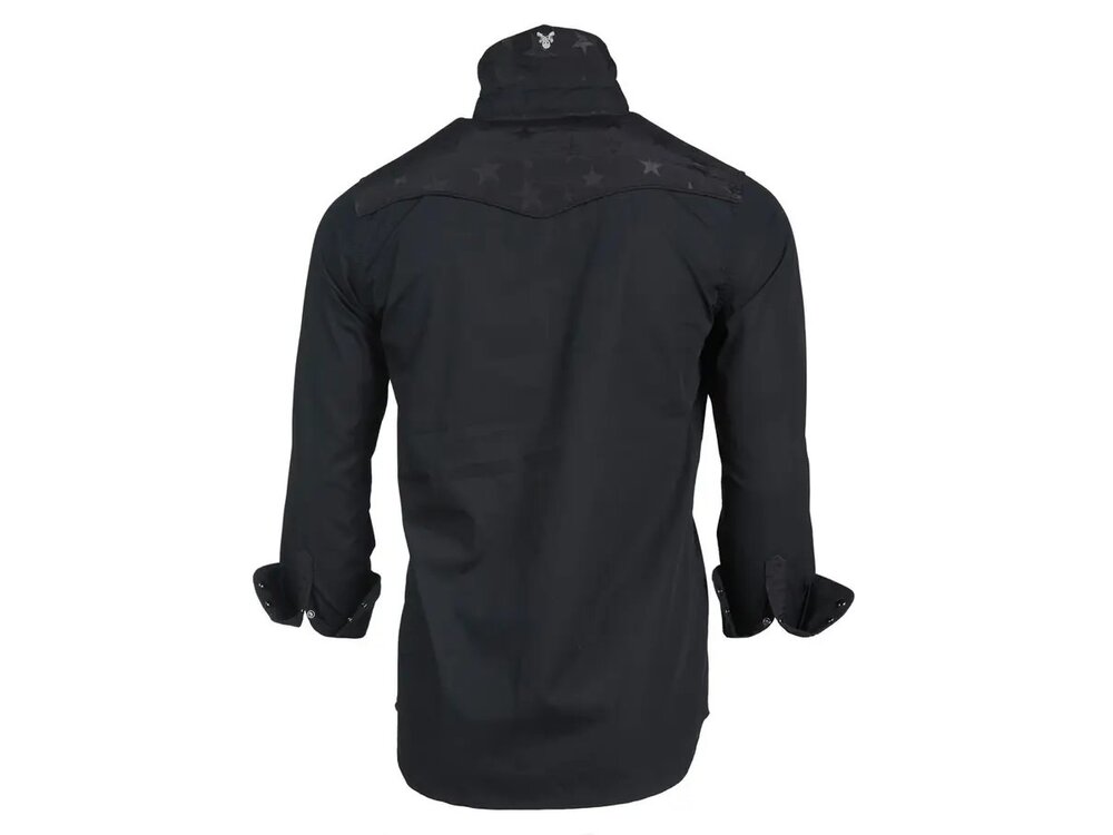 Rock Roll N Soul Black Star - Long Sleeve Shirt