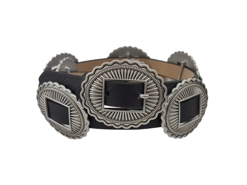 Traditional Western Belt with Conchos