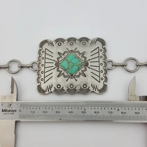 PLUS - Western Silver Square Concho Belt