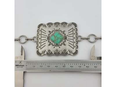 PLUS - Western Silver Square Concho Belt