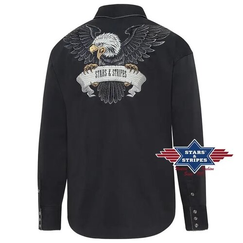 Stars & Stripes Black Eagle Snap Shirt