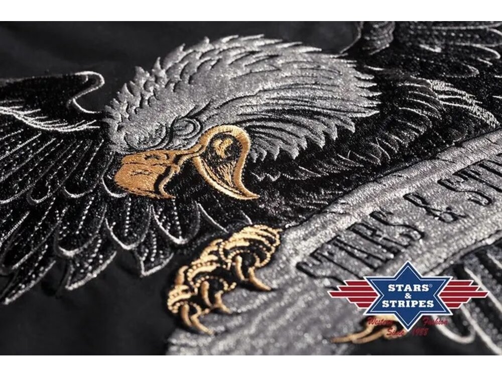 Stars & Stripes Black Eagle Snap Shirt