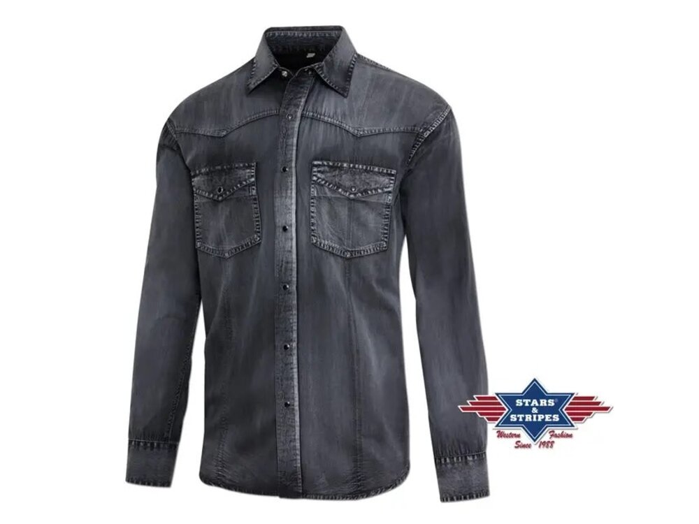 Stars & Stripes Enzo - Longhorn Embroidered Shirt