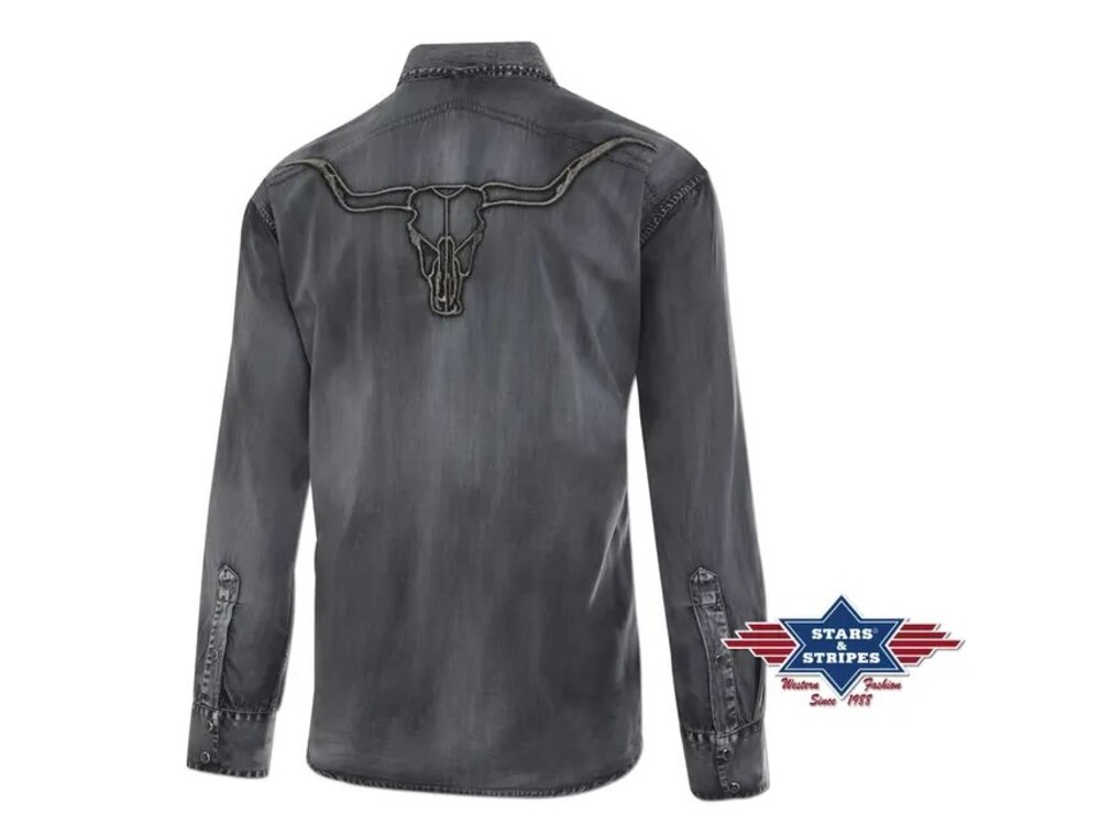 Stars & Stripes Enzo - Longhorn Embroidered Shirt