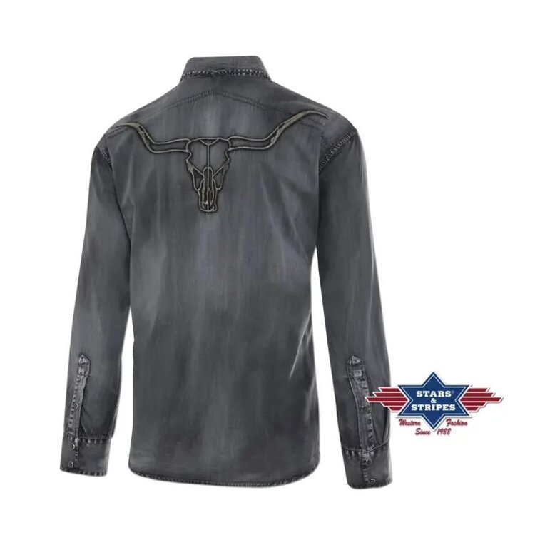 Stars & Stripes Enzo - Longhorn Embroidered Shirt
