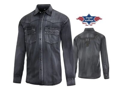 Stars & Stripes Enzo - Longhorn Embroidered Shirt