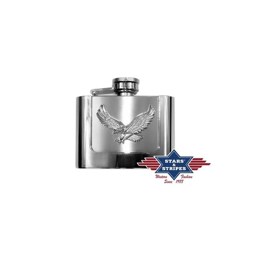 Stars & Stripes Eagle Flask Belt Buckle