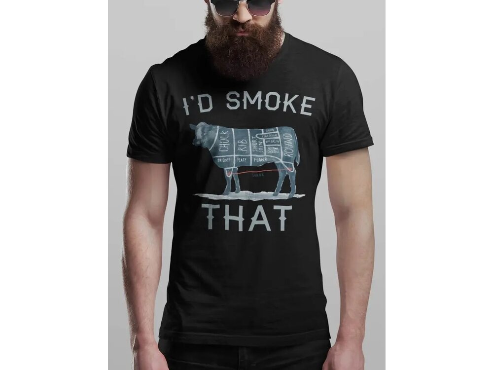 Hunt Hook Eat I'd Smoke That Tee