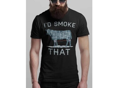 Hunt Hook Eat I'd Smoke That Tee