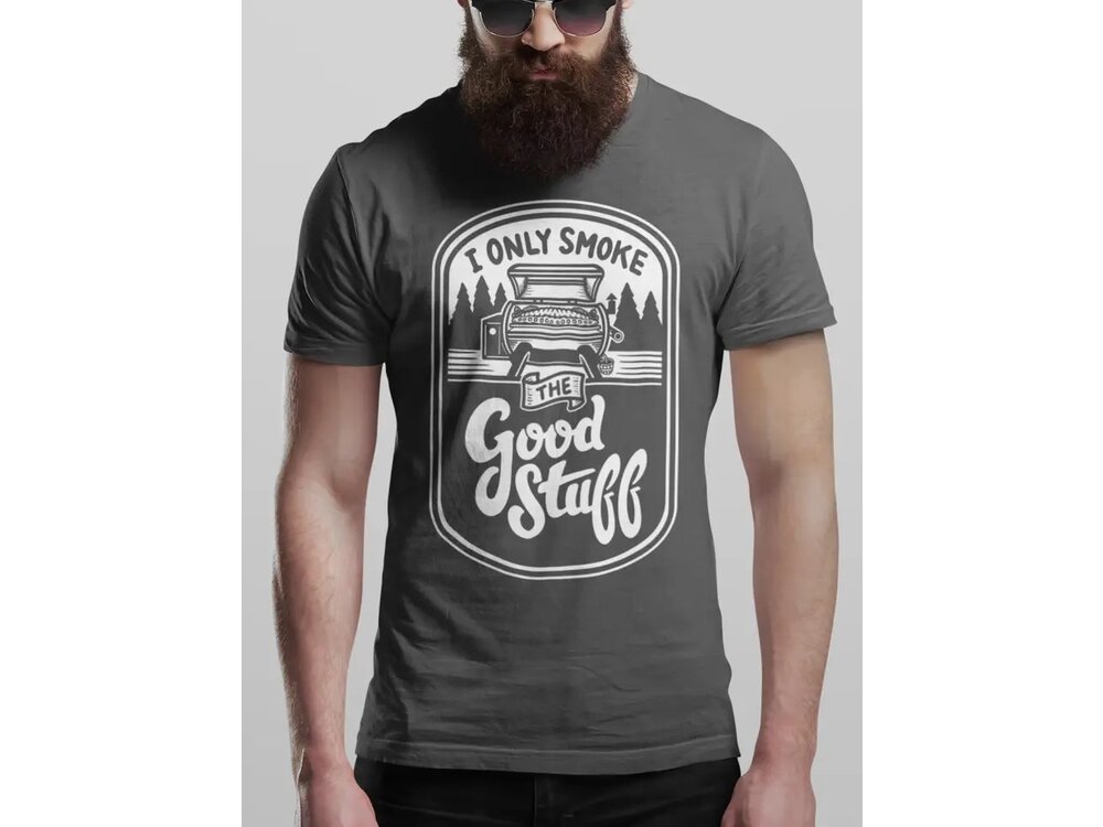 Hunt Hook Eat Smoke the Good Stuff Tee